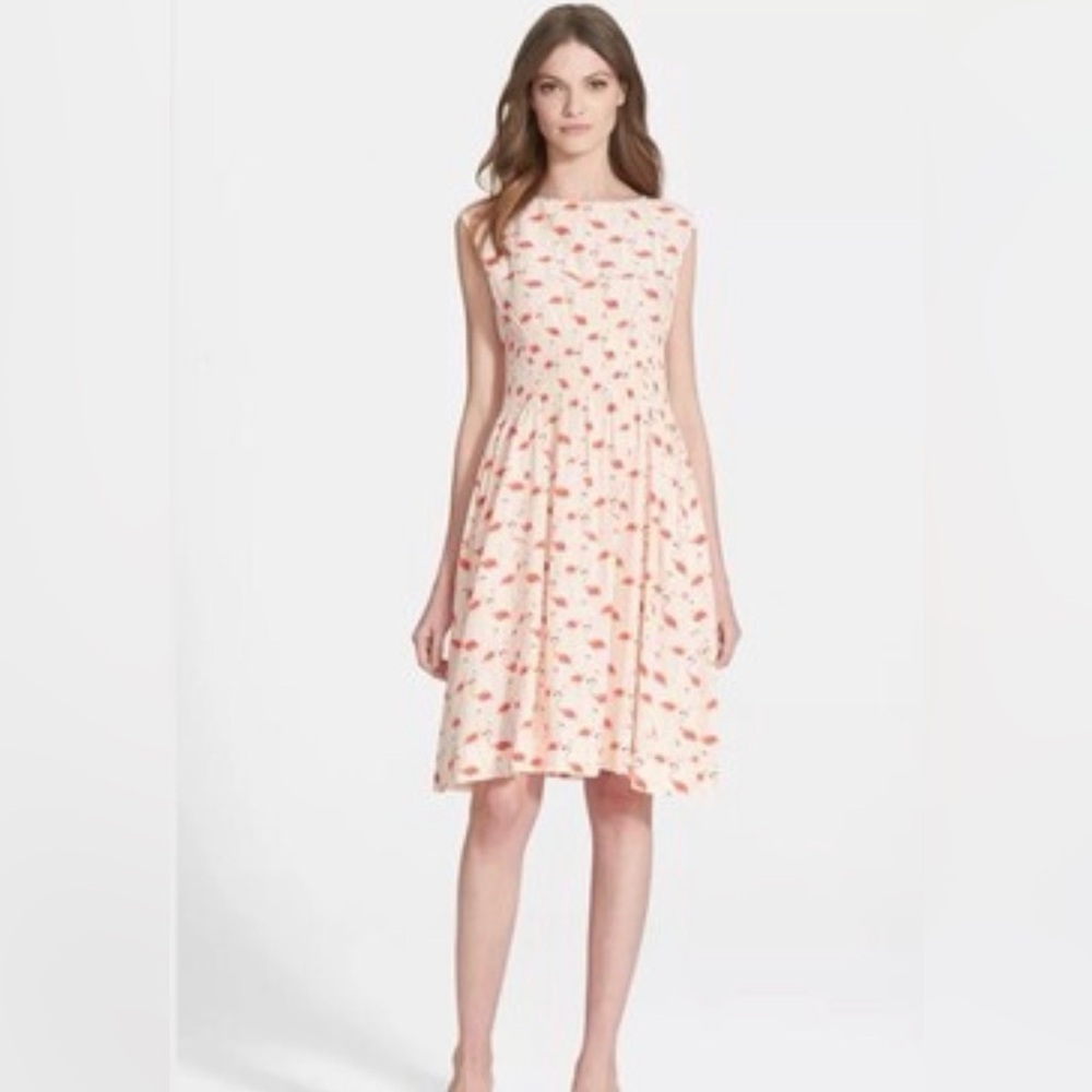 Kate Spade Flamingo Blaire Midi Dress